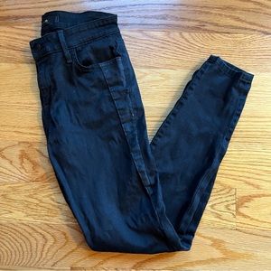 Joe’s Jeans black with coated side detailing Kathy fit size 27